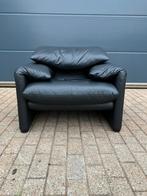 Recente Cassina Maralunga 1zit origineel Zwart leder ZGAN!, Huis en Inrichting, Ophalen of Verzenden, B&b italia artifort leolux togo knoll vitra sede edra saporiti