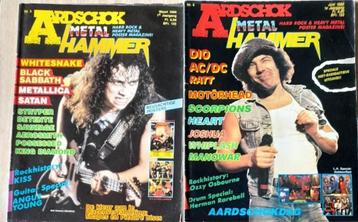 Metal Hammer/Aardschok Jg 1 1986 magazines Metallica AC/DC, Enlèvement ou Envoi, 1980 à nos jours, Journal ou Magazine