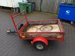 Rode aanhangwagen 1.50mx1m met reservewiel, Ophalen, Gebruikt