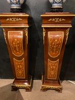 Koppel marqueterie staanders 1m17 hoog, Enlèvement