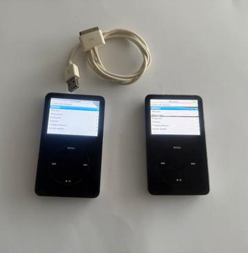 2X ipods classic 30gb zwart 5e generatie beschikbaar voor biedingen