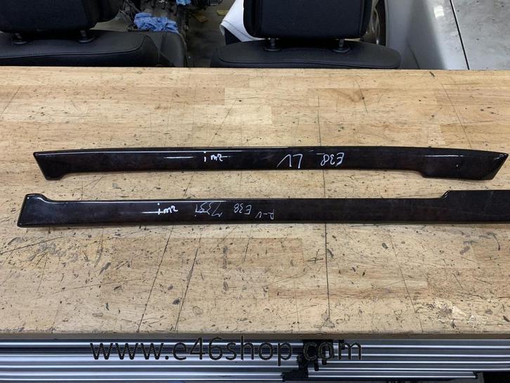 HOUTEN DEURLIJSTEN BMW E38 LINKS EN RECHTS VOOR, Autos : Pièces & Accessoires, Habitacle & Garnissage, BMW, Utilisé, Enlèvement ou Envoi