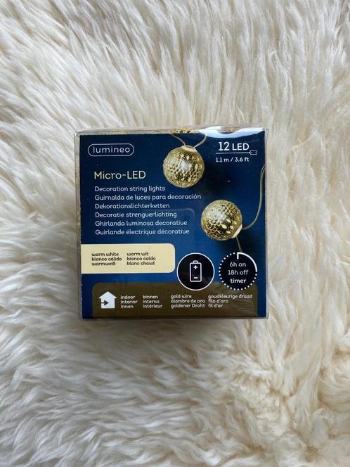 Micro-LED verlichting op batterijen 1,1 m, Divers, Noël, Comme neuf, Enlèvement ou Envoi