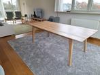 Massieve eiken tafel 220x100cm, Ophalen, Eikenhout, 200 cm of meer, 50 tot 100 cm