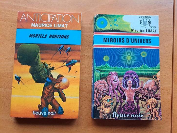 maurice limat : Miroir d'univers  + Mortels horizons, Livres, Science-fiction, Comme neuf, Enlèvement ou Envoi