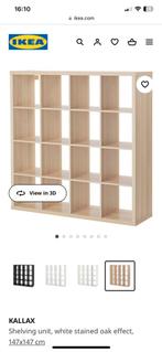 Ikea kallax eiken boekenrek, Huis en Inrichting, Gebruikt, Ophalen