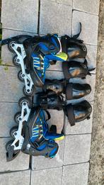 Rolschaatsen + bescherming, Sport en Fitness, Skeelers, Ophalen, Zo goed als nieuw, Bescherming