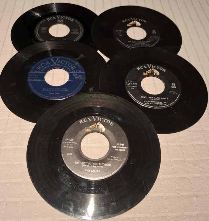 4 vinyl singles label RCA Victor, Cd's en Dvd's, Vinyl Singles, Gebruikt, Single, Pop, 7 inch, Ophalen of Verzenden