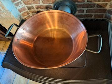 Koperen confituurketel 7 liter, Ophalen of Verzenden, Zo goed als nieuw