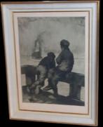 Kurt Peiser gravure "havenjongens", Ophalen