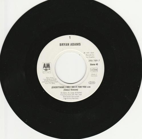 45T vinyl single van Bryan Adams (film Robin Hood), Cd's en Dvd's, Vinyl | Pop, Zo goed als nieuw, 1980 tot 2000, Overige formaten