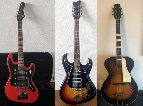Lot Guitares Vintage : Hofner, Teisco, Framlus, Klira, Eko.., Muziek en Instrumenten, Snaarinstrumenten | Gitaren | Elektrisch