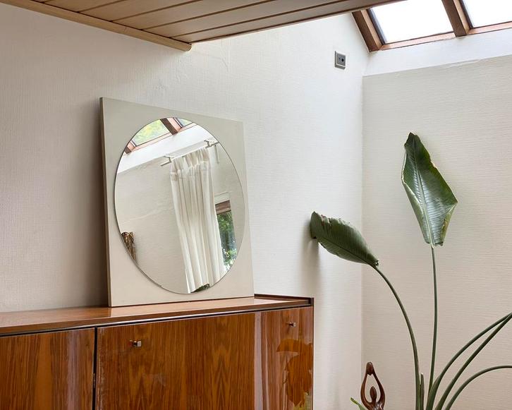 Space-age spiegel, Huis en Inrichting, Woonaccessoires | Spiegels, Rond, Ophalen