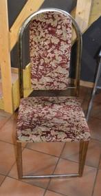 Ensemble de 4 chaises de salle à manger vintage Hollywood Re, Maison & Meubles, Chaises, Quatre, Utilisé, Rouge, Enlèvement ou Envoi
