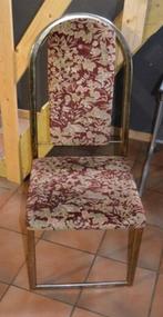 Set van 4 vintage eetkamerstoelen, Ophalen, Gebruikt, Metaal, Vier