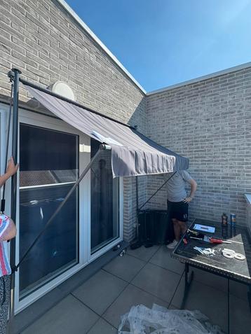 Nieuwe Zonnewering 3m – Te Groot voor Onze Plaats, Tuin en Terras, Overkappingen, Ophalen, Nieuw