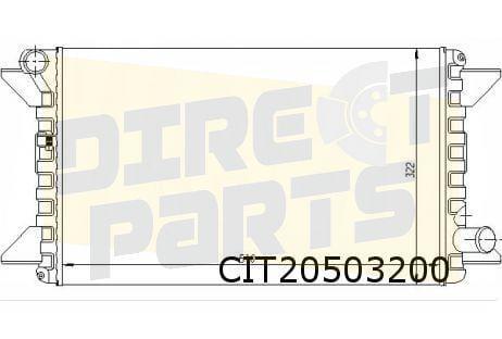 Citroën C15 (-6/88) / Visa (-7/87) (1.0/1.1/1.4) radiateur O, Auto-onderdelen, Motor en Toebehoren, Citroën, Nieuw, Ophalen of Verzenden