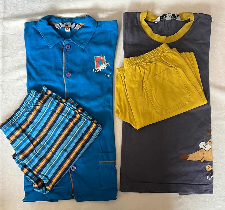 2 Pyjama’s Woody - jongen - 6 jaar, Kinderen en Baby's, Kinderkleding | Maat 116, Gebruikt, Jongen, Nacht- of Onderkleding, Ophalen of Verzenden