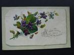 zeer oude prentkaart Chaque moment vers toi vole ma pensée, Verzamelen, Ophalen of Verzenden, Gelopen, Feest(dag)