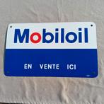 Emaille reclamebord Mobiloil Hexa ca 1950, Verzamelen, Ophalen of Verzenden, Zo goed als nieuw, Reclamebord