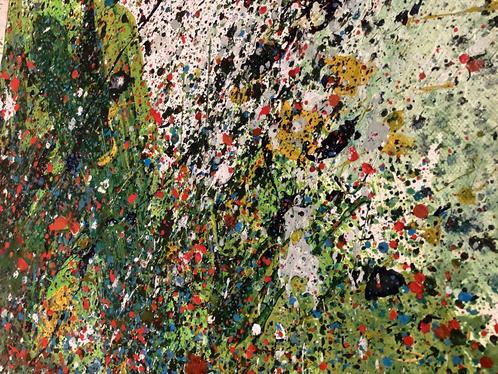 Bazelaire “Quadriptic”, Antiek en Kunst, Kunst | Schilderijen | Abstract, Ophalen
