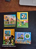 Equatoriaal guinea 4 blokjes voetbal 1974 München, Postzegels en Munten, Postzegels | Afrika, Ophalen of Verzenden, Guinee, Gestempeld