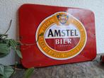 Emaille reclamebord Amstel bier, Ophalen of Verzenden, Gebruikt, Reclamebord