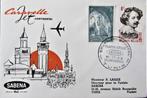 FDC SABENA- BRUSSEL- TUNIS 1965, Vliegtuigen, Ophalen of Verzenden, Gestempeld