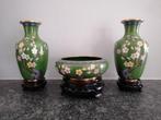 Set cloisonné in originele doos, Antiek en Kunst, Antiek | Vazen, Ophalen of Verzenden