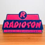 RECLAMEBORD RADIO TV RADIOSON ORIGINEEL VINTAGE JAREN ’60, Verzenden, Gebruikt, Reclamebord