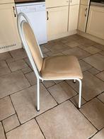 6 chaises, Huis en Inrichting, Stoelen, Ophalen, Gebruikt, Wit, Metaal