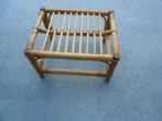 zitbankje bamboe hout 55 x 44 x H34, Ophalen of Verzenden, Zo goed als nieuw