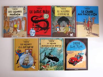 Lot de 7 Tintin moyen format Etat neuf (2004)