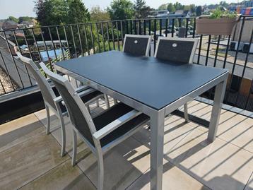 Tuinset 4 personen, Tuin en Terras, Ophalen, Gebruikt, Tuinset