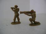 2 oude speelgoed figuurtjes leger J.S.B. Belgium, Antiquités & Art, Antiquités | Jouets, Enlèvement ou Envoi