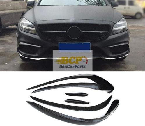 Voorbumper vinnen 6 delig Carbon agressieve look geschikt vo, Auto diversen, Tuning en Styling, Ophalen of Verzenden