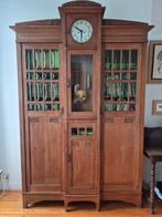 Jugendstil eikenhouten boekenkast., Antiek en Kunst, Ophalen