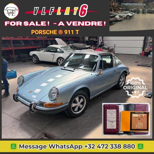 Porsche 911 T 1971, Autos, Porsche, Entreprise, Achat, Essence, Cabriolet, 2 portes, Boîte manuelle, Bleu, Noir, Cuir, Propulsion arrière
