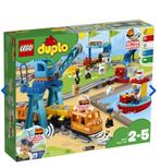 Ensemble de trains de marchandises LEGO DUPLO City 10875, Comme neuf, Duplo, Ensemble complet, Enlèvement ou Envoi