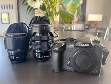 Appareil photo Panasonic GH5 + objectifs Olympus beschikbaar voor biedingen