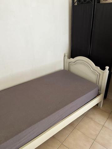 1 persoonsbed, Huis en Inrichting, Slaapkamer | Bedden, Ophalen, Eenpersoons, 210 cm, Grijs