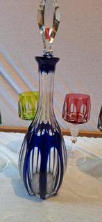 Antiek wijnkaraf met 6 glazen kristal, Ophalen