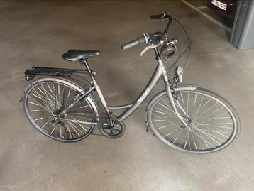 Grijze dames fiets  met versnellingen, Enlèvement, Comme neuf, Vitesses