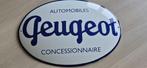 Plaque émaillée Peugeot 50 cm bombée, Ophalen of Verzenden