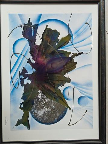 Kunstwerk in kader beschikbaar voor biedingen