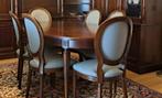 tafel en stoelen Mahonie, Huis en Inrichting, Ophalen, Zo goed als nieuw, Klassiek