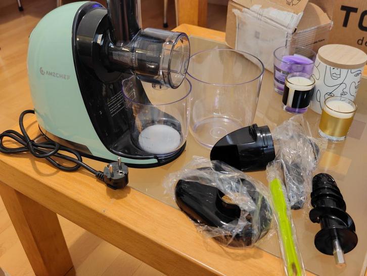 AMZCHEF Langzame afzuigkap, eenvoudig te reinigen, Elektronische apparatuur, Juicers, Nieuw, Slowjuicer, Elektrisch, Ophalen of Verzenden