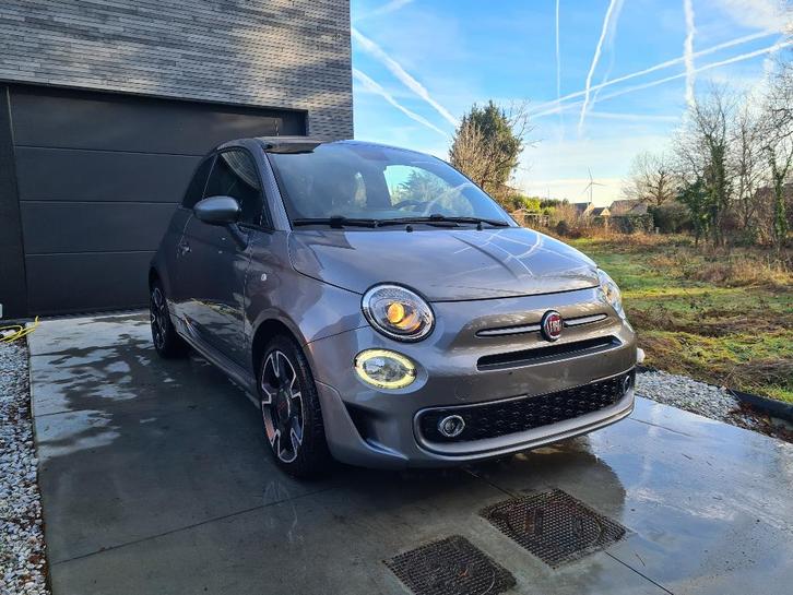 Fiat 500s 1.2i topconditie apple carplay cruise control, Auto's, Fiat, Particulier, ABS, Airbags, Airconditioning, Android Auto