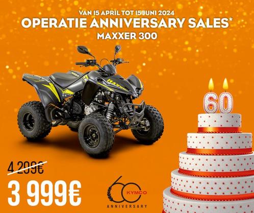QUAD KYMCO MAXXER 300 ANNIVERSARY SALES, Motoren, Quads en Trikes, 11 kW of minder, 1 cilinder, Ophalen of Verzenden