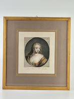 Gravure en couleur du XVIIIe siècle, Antiquités & Art, Enlèvement ou Envoi